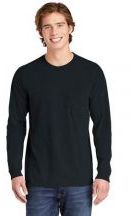 Comfort Colors Adult Unisex Heavyweight Ring Spun Long Sleeve With Pocket T-shirt